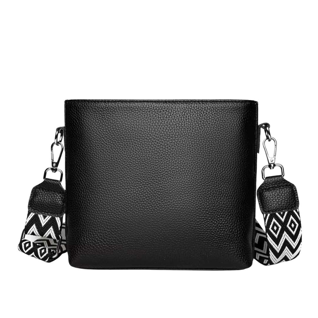 Ivy - Trendy Crossbody Shoulder Bag With Geometric Strap