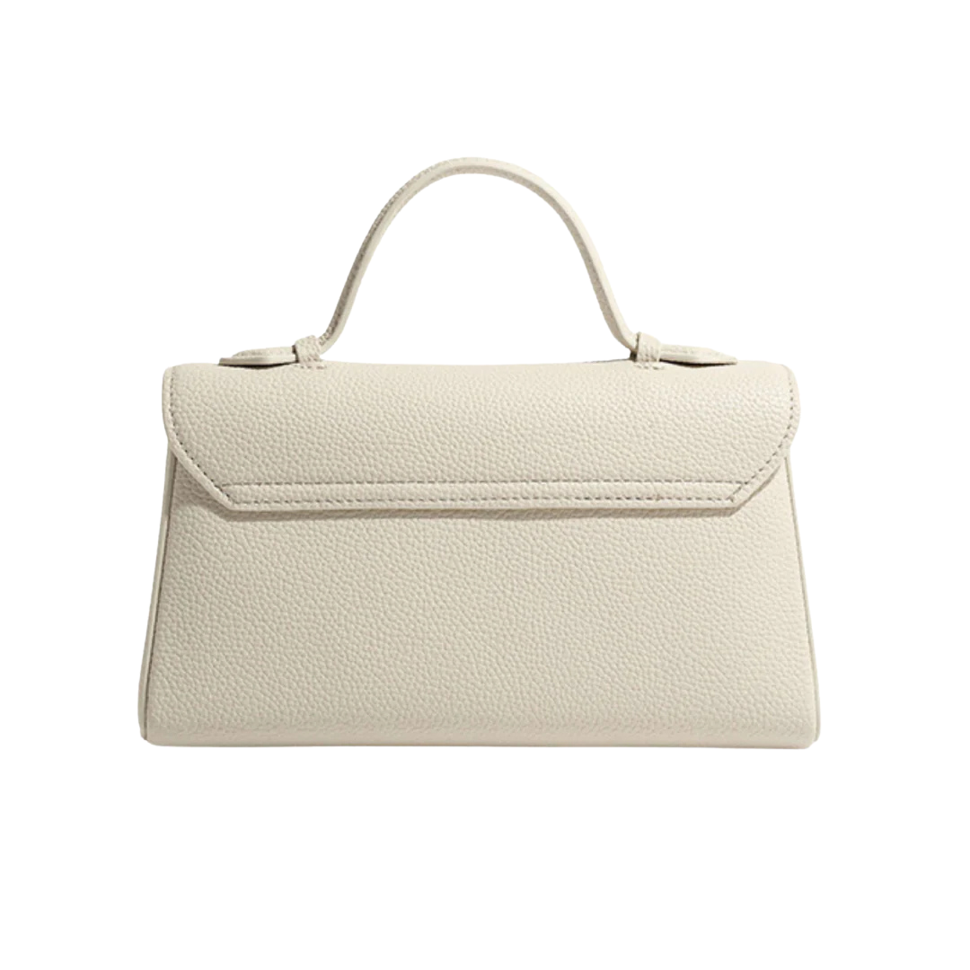 Vera - Elegant Top-Handle Shoulder Bag With Gold Accent Clasp