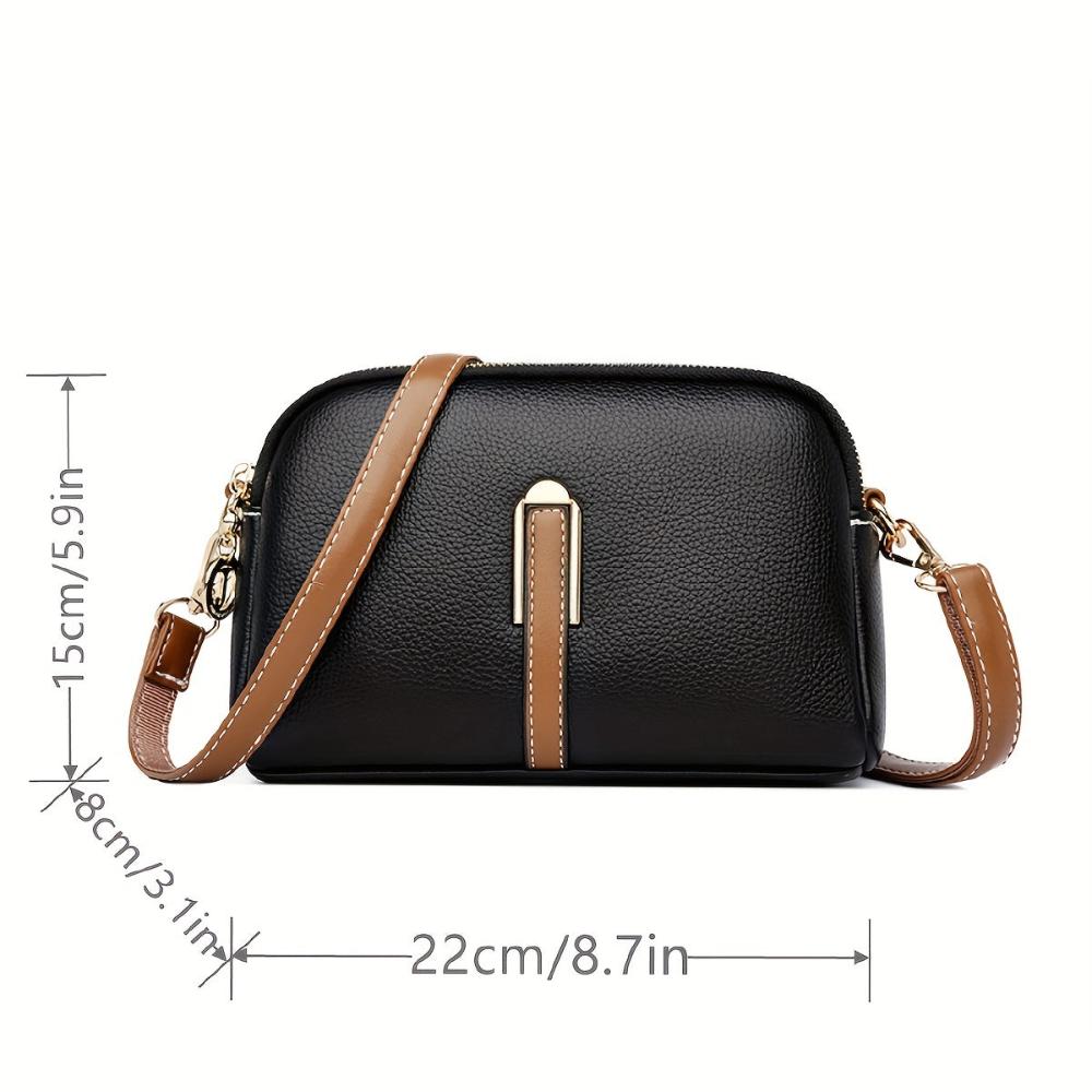 Mila Litchi Embossed Crossbody Bag (BUY 1 GET 1 FREE)