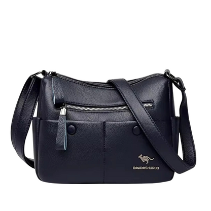 Riley - Classic Everyday Crossbody Bag With Front Zippers