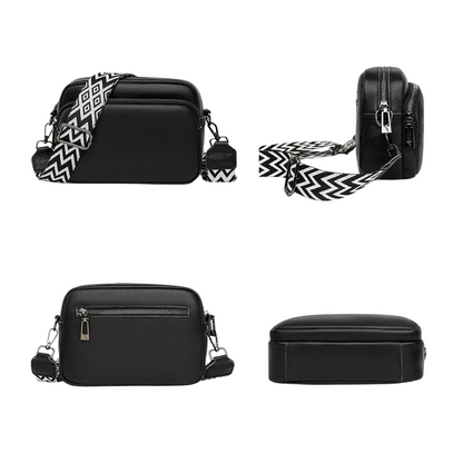 Mila - Modern Crossbody Shoulder Bag With Pattern Strap